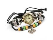 Handmade Bracelet Wrist Watch Adjustable Heart