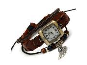 Fashion Leather Handmade Bracelet Wrist Watch Adjustable Vintage
