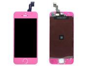 LCD Display Touch Screen Digitizer Assembly Replacement with Home Button for iPhone 5S Pink