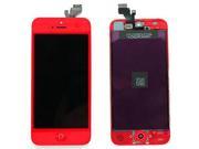 LCD Touch Screen Digitizer Replacement Display Assembly Home Button for iPhone 5 Red