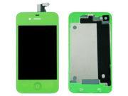 LCD Touch Screen Assembly Front LCD Touch Screen Digitizer Back Cover Housing Home Button for iPhone 4 GSM AT T Green