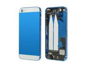 Preassembled Mid Middle Frame Bezel Complete Back Cover Full Metal Housing Assembly Battery Door Rear Case Replacement Spare Parts For iphone 5s Blue White Gla