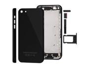 Full Housing Replacement Battery Back Cover Buttons SIM Tray for iPhone 5C Black