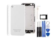 Full Housing Replacement Battery Back Cover Buttons SIM Tray Opening Tools for iPhone 5C White