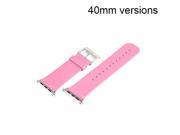 Brand New Apple Watch Genuine Leather Wrist Band Strap For Apple Watch 42 mm Pink