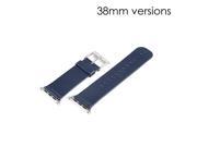 Classical Buckle Genuine Leather Watchband Strap for Apple Watch 38 mm Royalblue