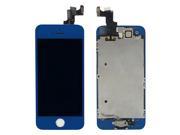 Replacement Touch Screen Digitizer LCD Display LCD Shield Plate Spares Parts Front Camera Home Button Earpiece Speaker for iPhone 5S Dark Blue