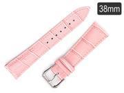 Funky Alligator Pattern Genuine Leather Strap Replacement Wrist Band for Apple Watch 38 mm Pink