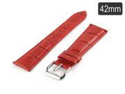 Funky Alligator Pattern Genuine Leather Strap Replacement Wrist Band for Apple Watch 42 mm Red