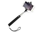 Selfie Stick Self Portrait [Battery Free] Extendable Handled Stick with Adjustable Phone Holder Built in Remote Shutter Designed Mirror for Apple Android