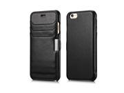 Card solt Luxury Series Genuine Leather Case for iPhone 6 4.7 inch Black