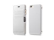 Card solt Luxury Series Genuine Leather Case for iPhone 6 4.7 inch White