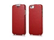Metal Warrior Microfiber Series Flip Case for iPhone 6 4.7 inch Red