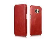 Premium Quality Vintage Series Leather Case Cover For SAMSUNG Galaxy S6 edge Red