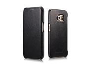 Premium Quality Litchi Real Cowhide Litchi Pattern Series Case Cover For Samsung Galaxy S6 Edge Black