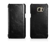 Premium Quality Vintage Series Leather Case Cover For SAMSUNG Galaxy S6 edge Plus Black