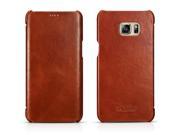Premium Quality Vintage Series Leather Case Cover For SAMSUNG Galaxy S6 edge Plus Brown