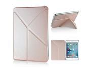 KY Design Flip Stand Leather Smart Cover Case For iPad Mini 4 Gold