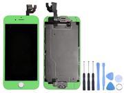 LCD Assembly Touch Screen and Digitizer With Spare Parts Front Camera Home Button Flex Cable Tools For iPhone 6 4.7 inch Green