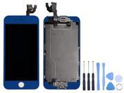 LCD Assembly Touch Screen and Digitizer With Spare Parts Front Camera Home Button Flex Cable Tools For iPhone 6 4.7 inch Dark Blue