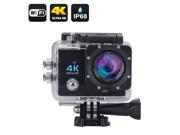 4K Ultra HD 16MP Wi Fi Waterproof Sports Action Camera 170 Degree Wide Angle 2 Inch LCD Display HDMI Out Black