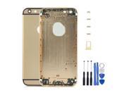 Back Battery Cover Middle Frame Metal Back Cover Housing for iPhone 6 4.7 inch FREE tools Champagne Gold Black Regula