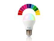Color Changing Dimmable RGB LED Light Bulb E27 6W 50W Only One Bulb