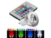 3W E14 RGB LED Spot Light Spotlight Bulb Lamp 16 Colors with Remote Controller