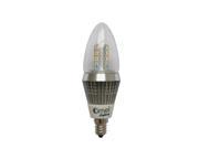 6 Pack LED Candelabra Bulb Brightest Model Dimmable 7 Watt Bullet Top Perfect 60w Replacement E12 Base WARM WHITE