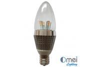 10piece LED E17 candle globe 3w halogen light Bulb CE RoHS Bullet Top