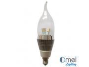 10piece LED E12 candle globe 110V 3w halogen light Bulb CE RoHS Bent Tip