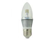 6 Pack e26 led bulb dimmable candelabra bulbs 5w 50 watt Daylight white 6000k torpedo bullet top light bulb