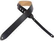 Levy s M12 BLK 2 Basic Leather Guitar Bass Strap Black