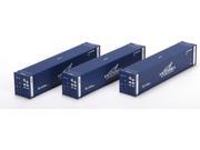 Athearn HO Scale 45 Intermodal Shipping Container NYK Logistics Blue White 3 Pk