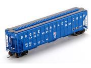 Athearn HO Scale FMC Covered Hopper Car Boone Valley Coop Blue White 4701