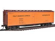 Accurail HO Scale Kit 40 Wood Reefer Car Fruit Growers Express FGEX Orange