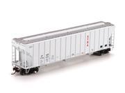 Athearn HO Scale FMC 3 Bay Covered Hopper Car CFWR ex XTRA Gray Red 77006