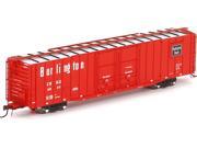 Athearn Genesis HO Scale 60 PS Auto Box Burlington Route CB Q Red 9804