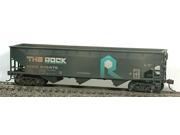 Bowser HO Scale 70 Ton Offset Hopper Train Car Weathered Rock RI 510480