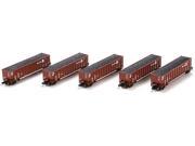 Athearn N Scale Bethgon Coalporter Gondola Car Load Conrail CR Brown 5 Pack 2