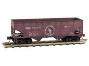 Micro Trains MTL N Scale 2 Bay Open Hopper Great Northern GN Weathered 73272