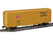 Walthers HO Scale 40 PS 1 Boxcar Green Bay Western GB W 773 Yellow