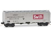 Micro Trains MTL N Scale 40ft Steel Reefer Car Swift Refrigerator Silver 15116