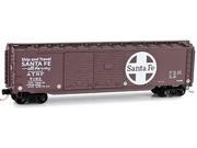 Micro Trains MTL N Scale 50ft Auto Double Door Box Car ATSF Santa Fe 7153