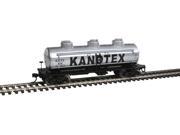 Walthers HO Scale 36 3 Dome Tank Car Kanotex KONX 876 Silver Black