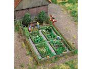 Walthers SceneMaster HO Scale Vegetable Garden Plot Fence Bench Scenery Kit