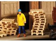Walthers SceneMaster HO Scale Wood Pallets for Loading Dock Kit 12 Pack