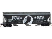 Micro Trains MTL N Scale 3 Bay Centerflow Covered Hopper TILX POW MIA Graffiti