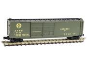 Micro Trains MTL Z Scale 50ft Double Door Box Car Santa Fe ATSF Green 4179