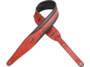 Levy s MSS100CR XL RED 2 Artificial Crocodile Guitar Bass Strap XL Red